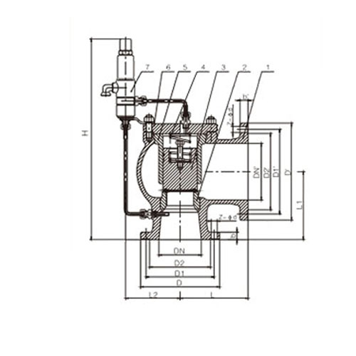 NFA46C型磅級(jí)先導(dǎo)式安全泄壓閥